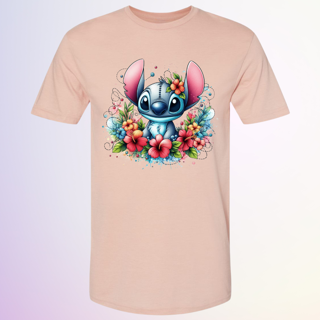 T-SHIRT / STITCH FLORAL