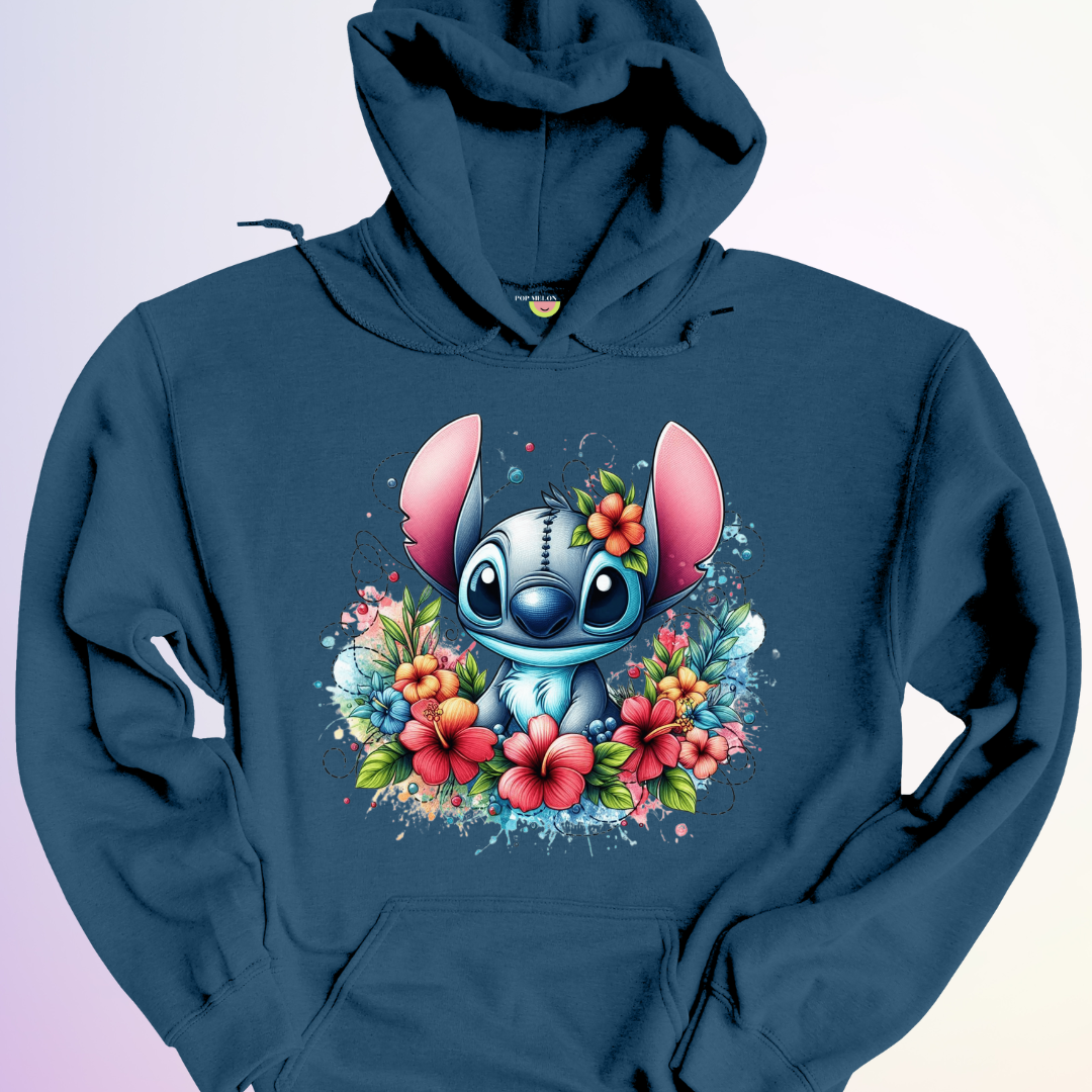 HOODIE / STITCH FLORAL