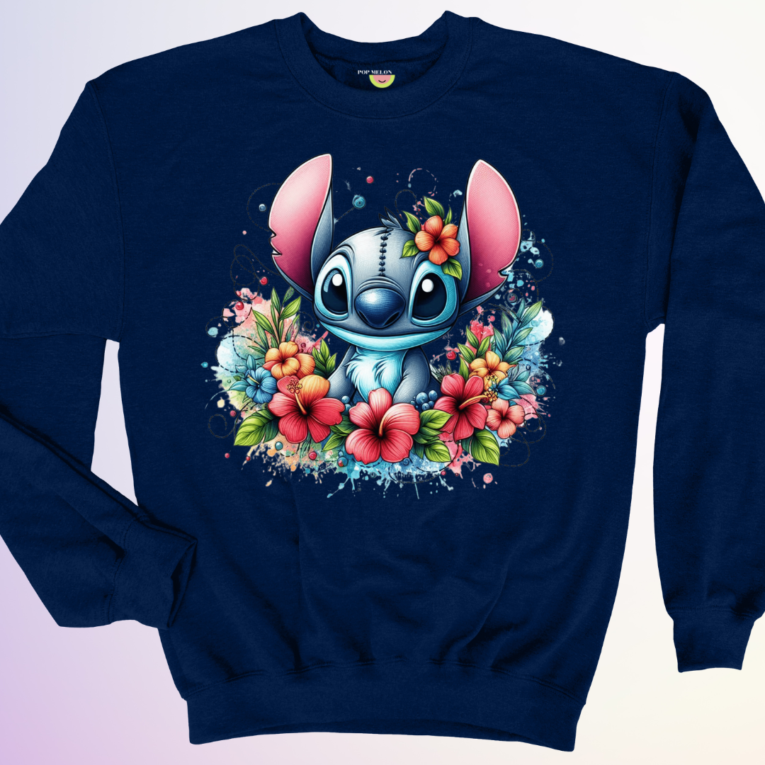 CREWNECK / STITCH FLORAL