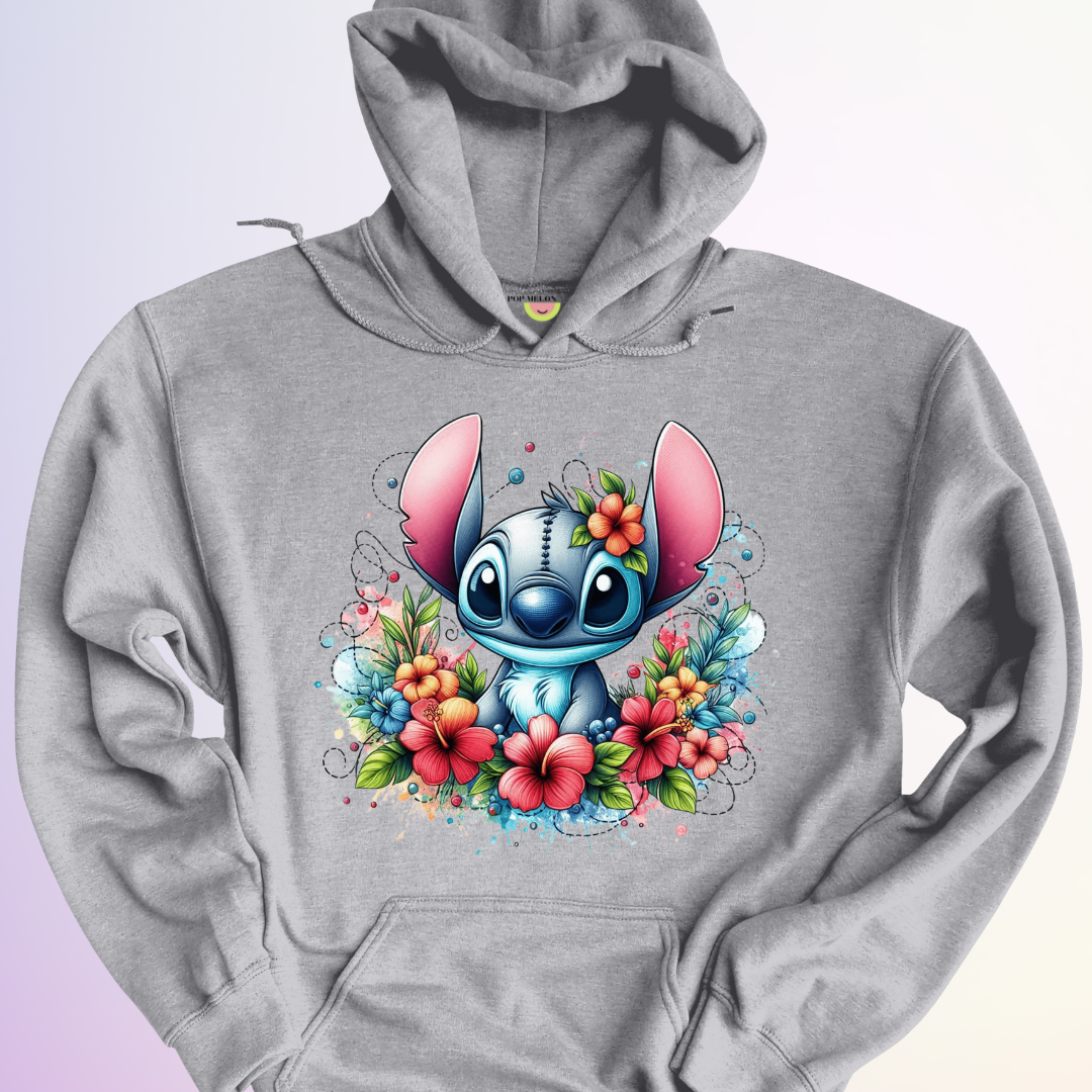 HOODIE / STITCH FLORAL