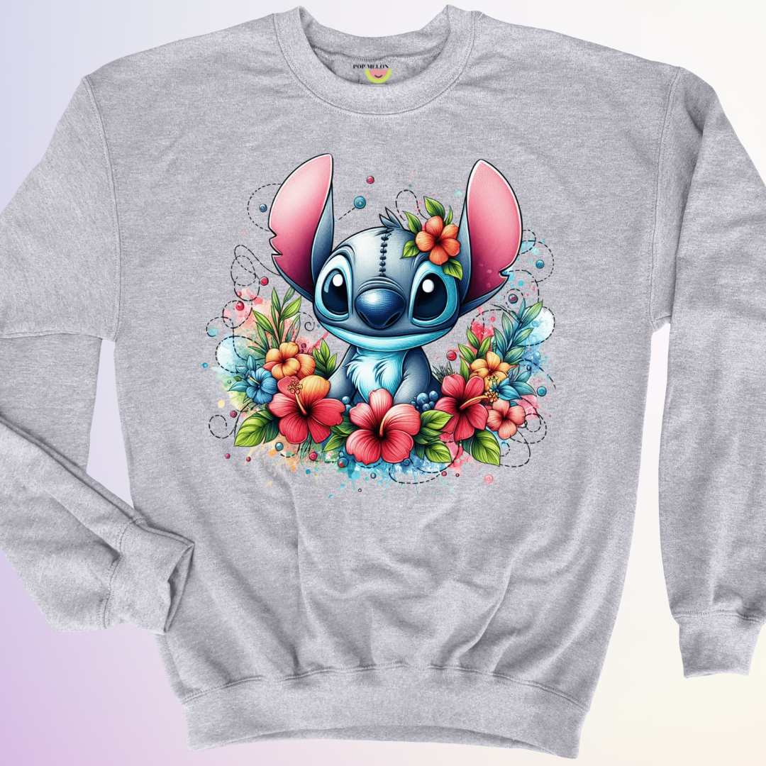 CREWNECK / STITCH FLORAL