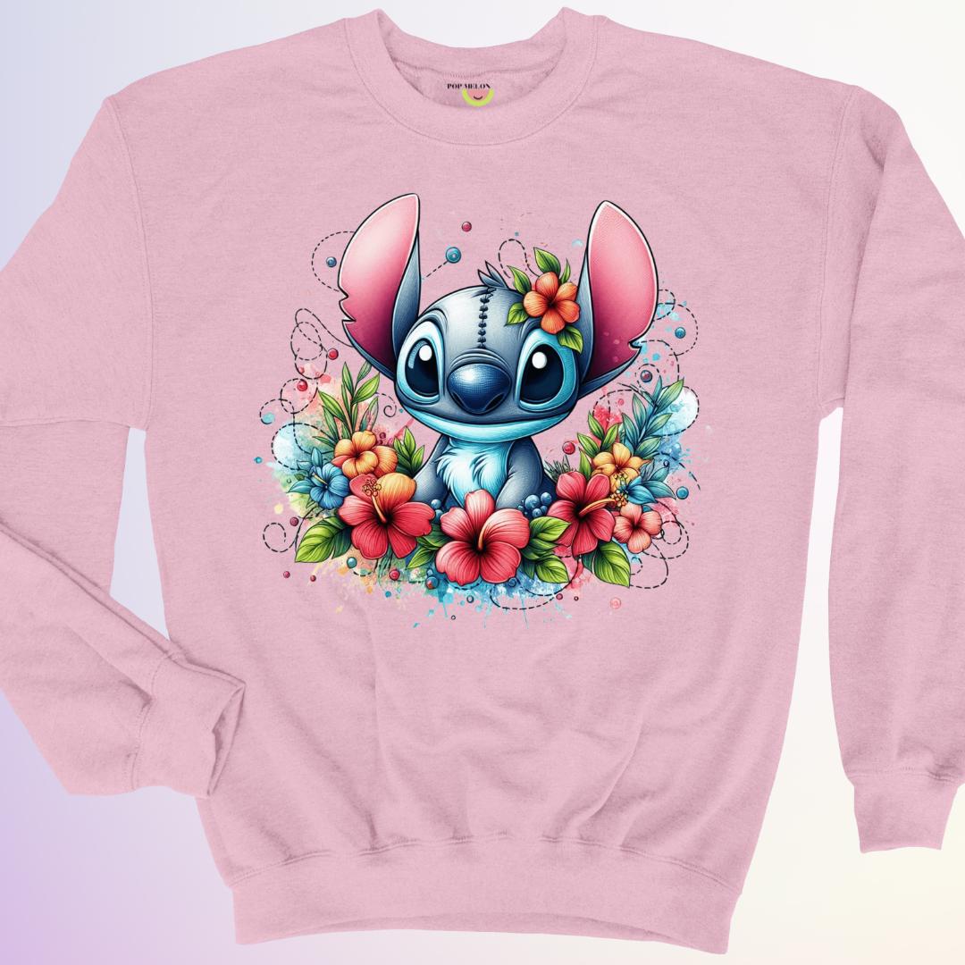 CREWNECK / STITCH FLORAL