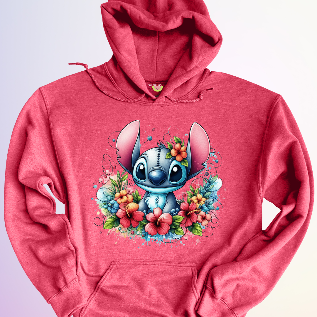 HOODIE / STITCH FLORAL