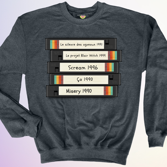 CREWNECK / VHS ANNEES 90