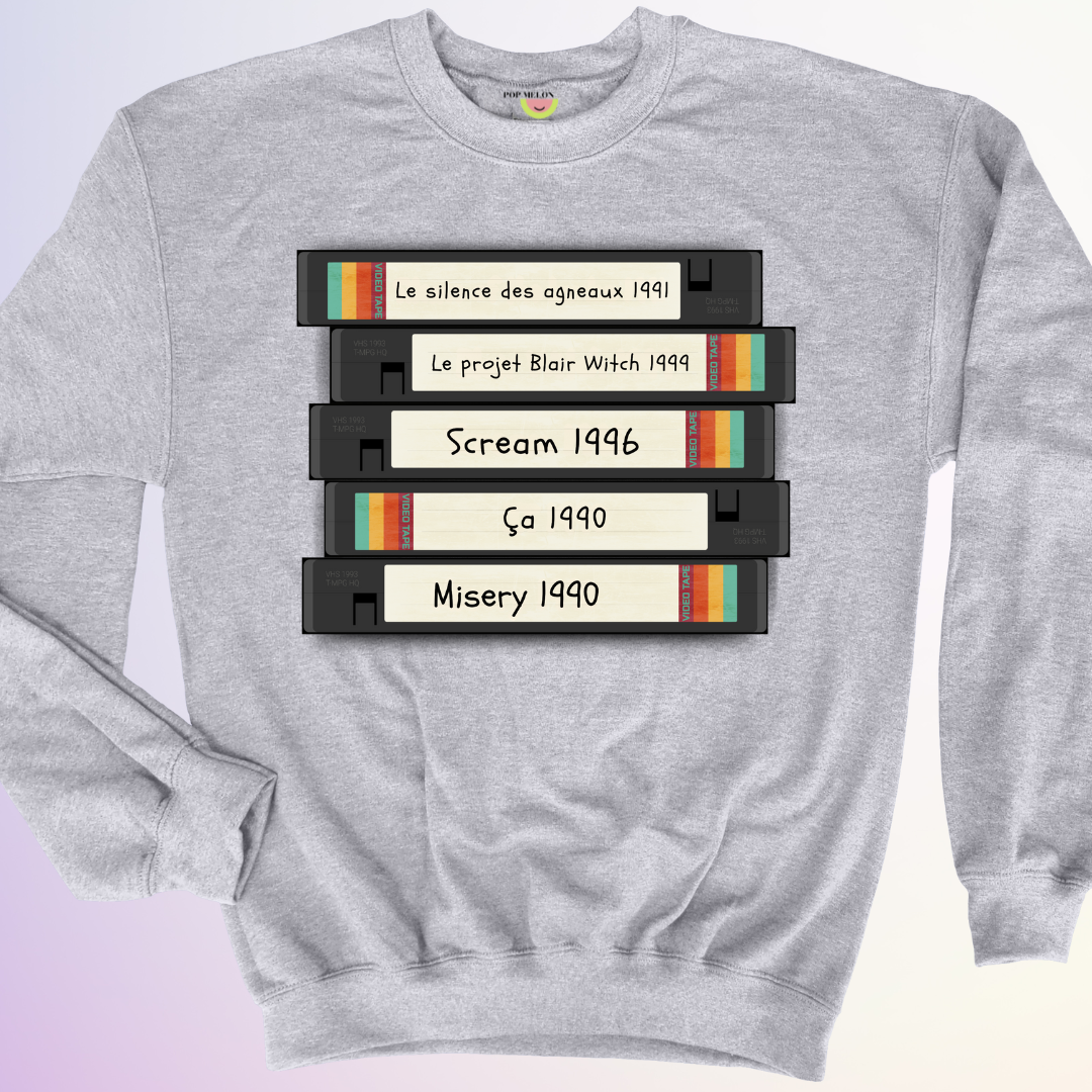 CREWNECK / VHS ANNEES 90