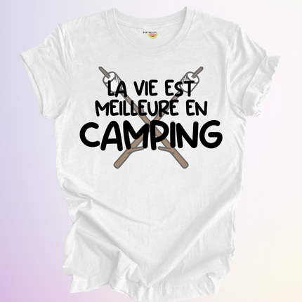T-SHIRT / VIE MEILLEURE EN CAMPING