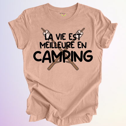 T-SHIRT / VIE MEILLEURE EN CAMPING