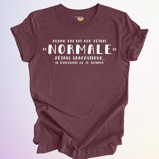 T-SHIRT / A NORMALE