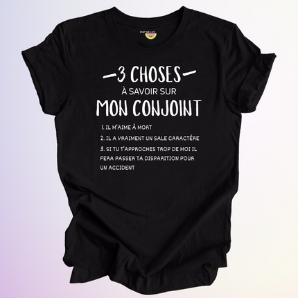 T-SHIRT / 3 CHOSES A SAVOIR