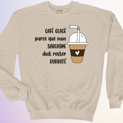 CREWNECK / CAFE GLACE SARCASME