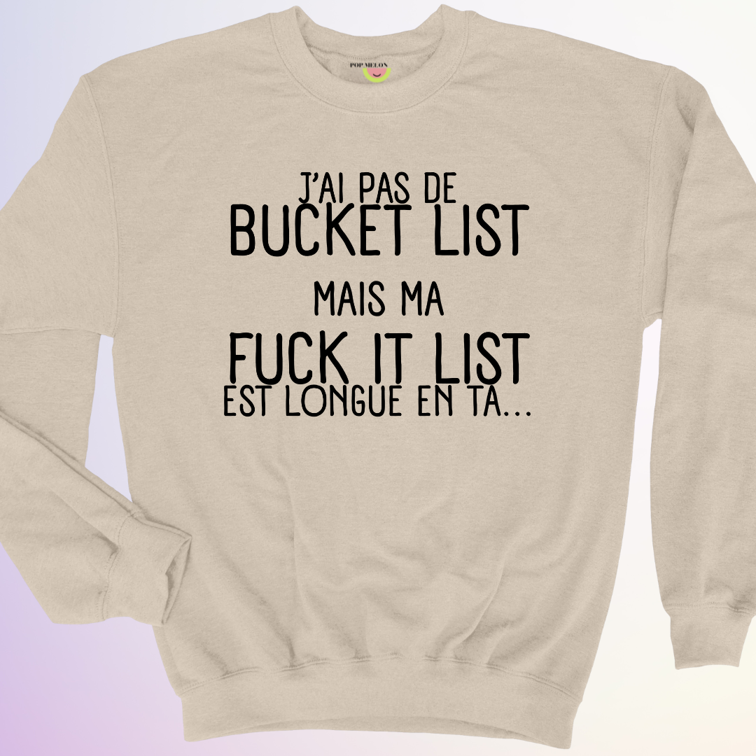 CREWNECK / BUCKET LIST