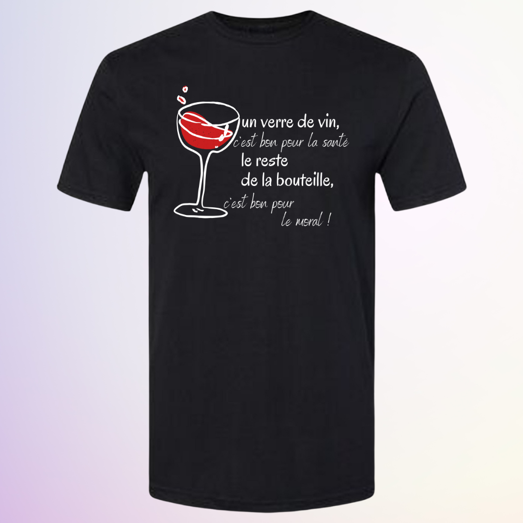 T-SHIRT / 1 VERRE DE VIN