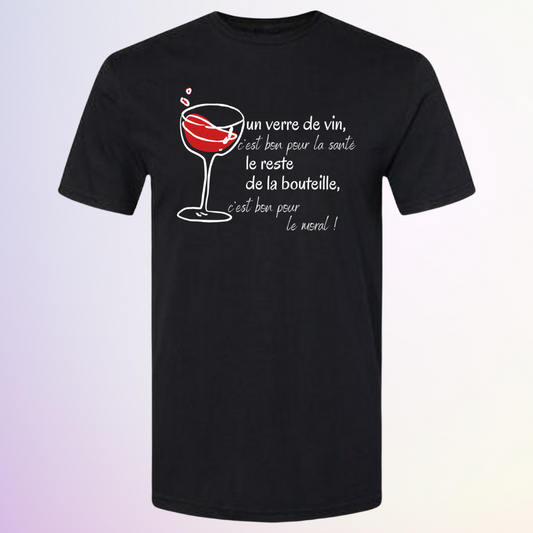 T-SHIRT / 1 VERRE DE VIN