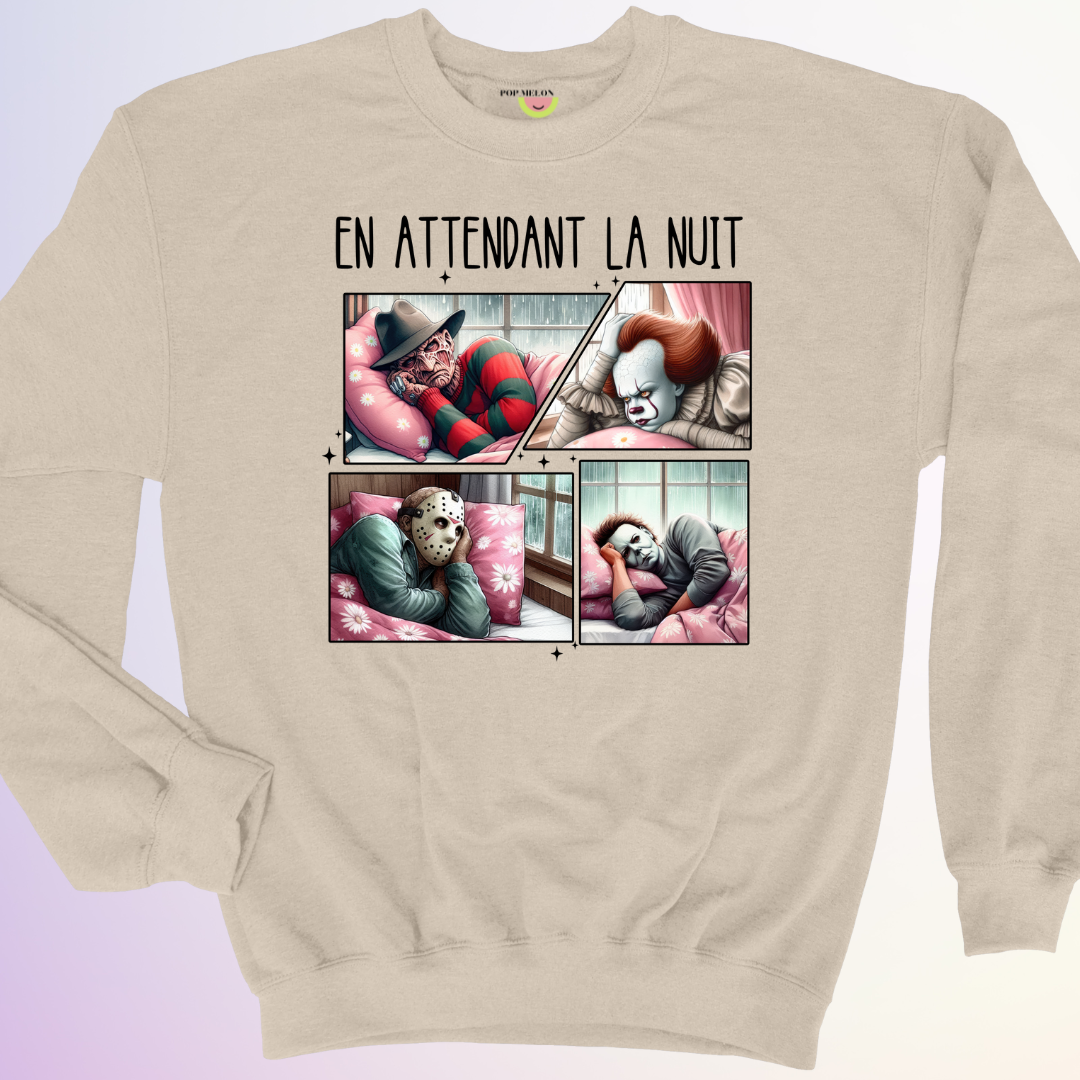 CREWNECK / EN ATTENDANT LA NUIT