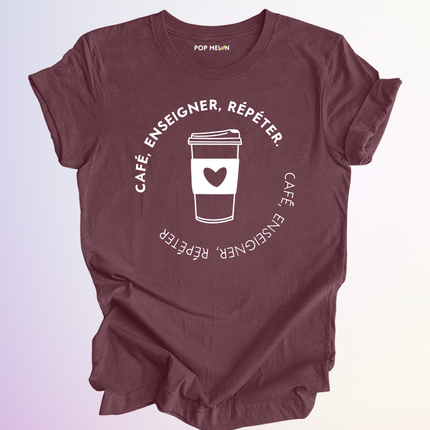 T-SHIRT / CAFE ENSEIGNER REPETER