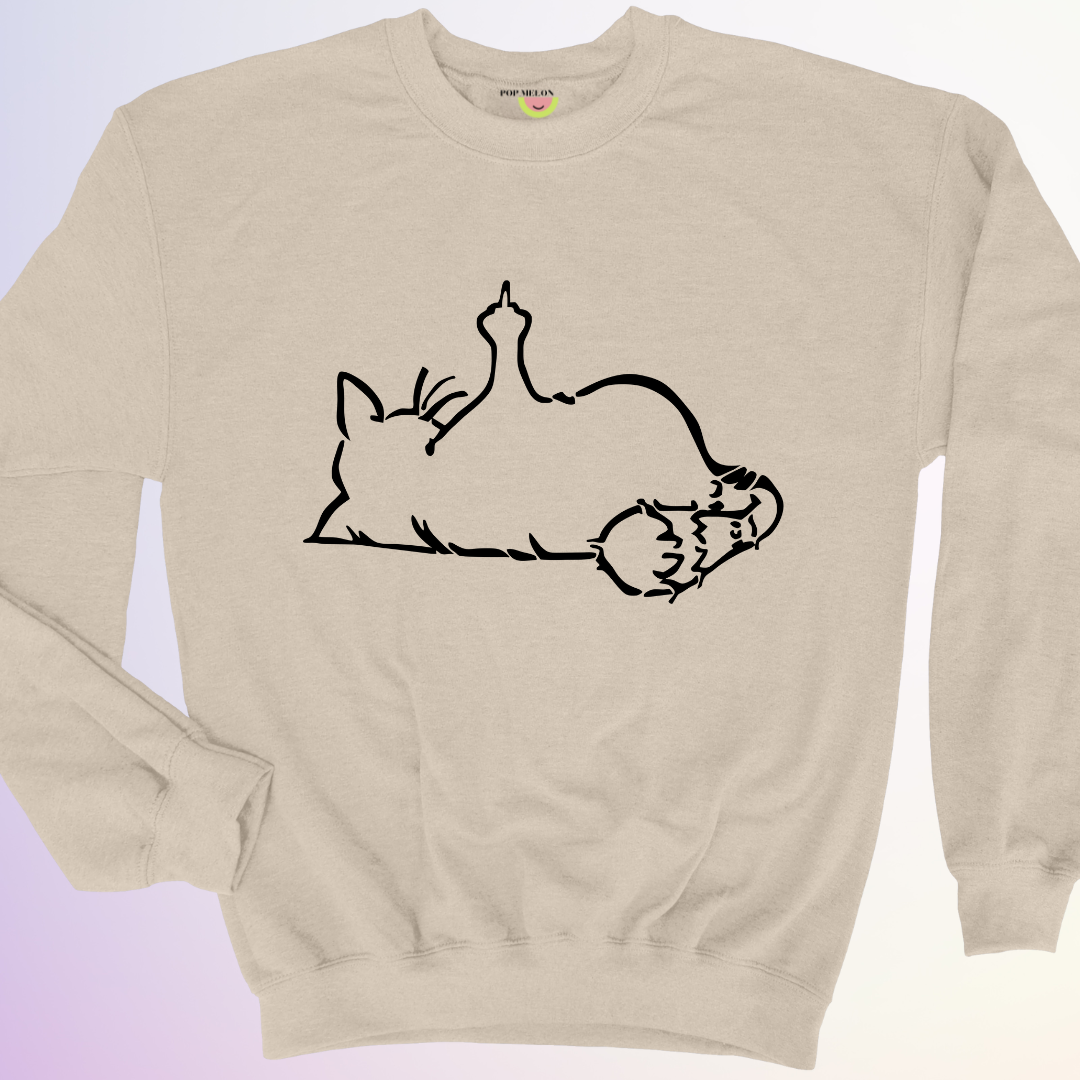 CREWNECK / CAT FINGER