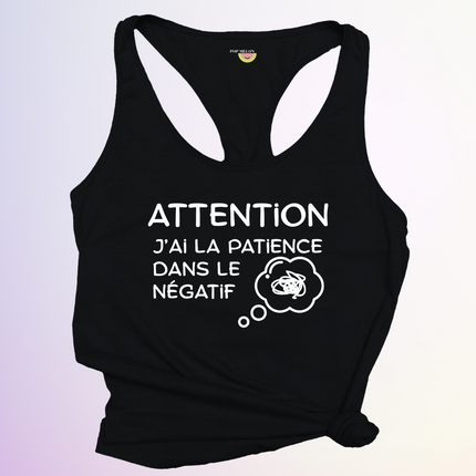 CAMISOLE / PATIENCE DANS LE NEGATIF