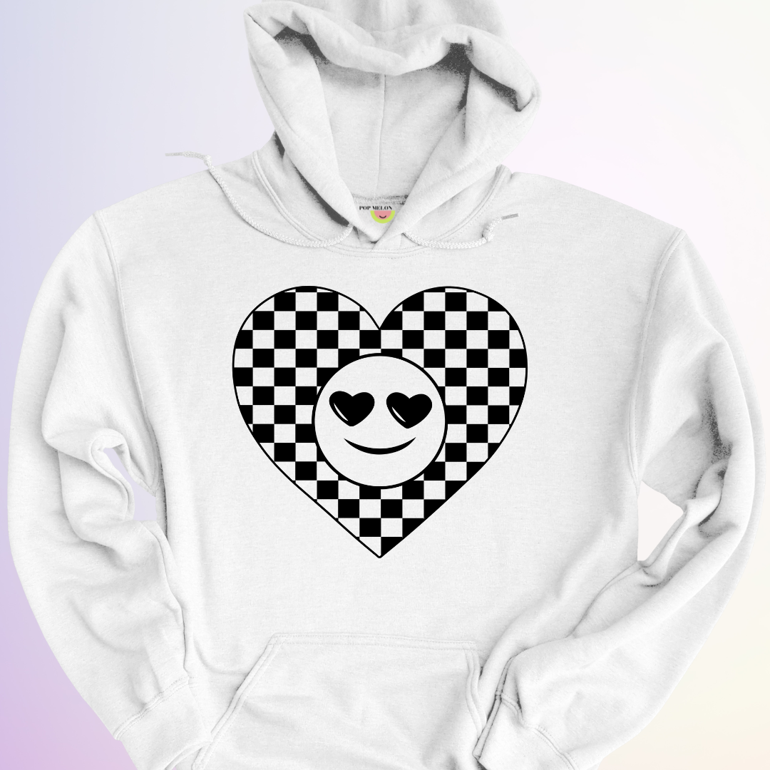 HOODIE / COEUR DAMIER