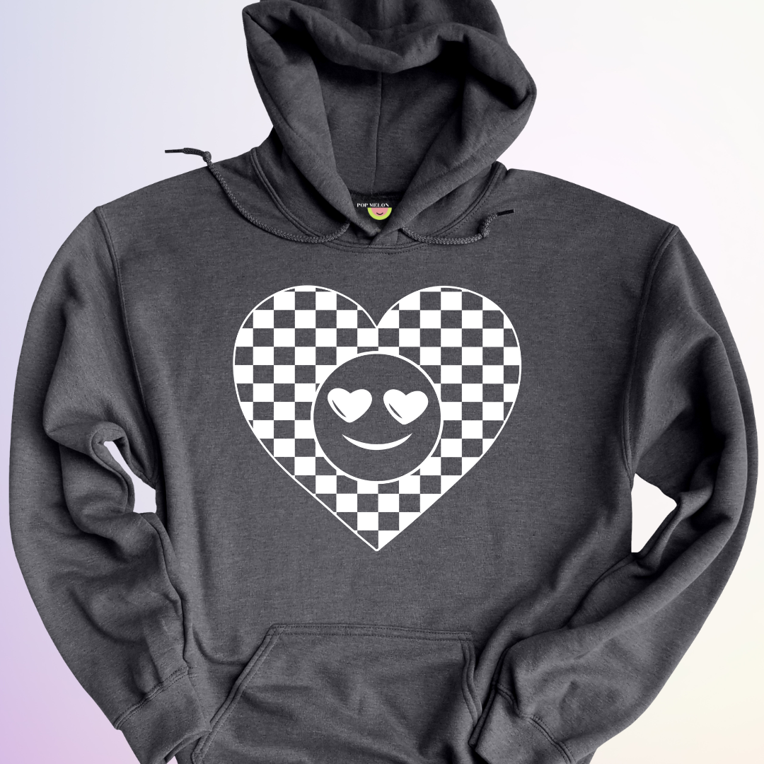 HOODIE / COEUR DAMIER