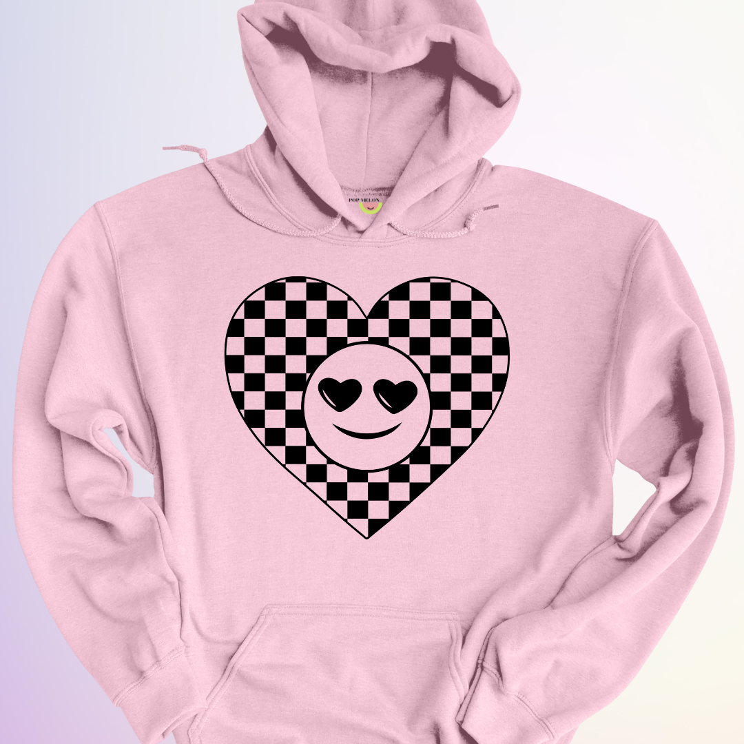 HOODIE / COEUR DAMIER