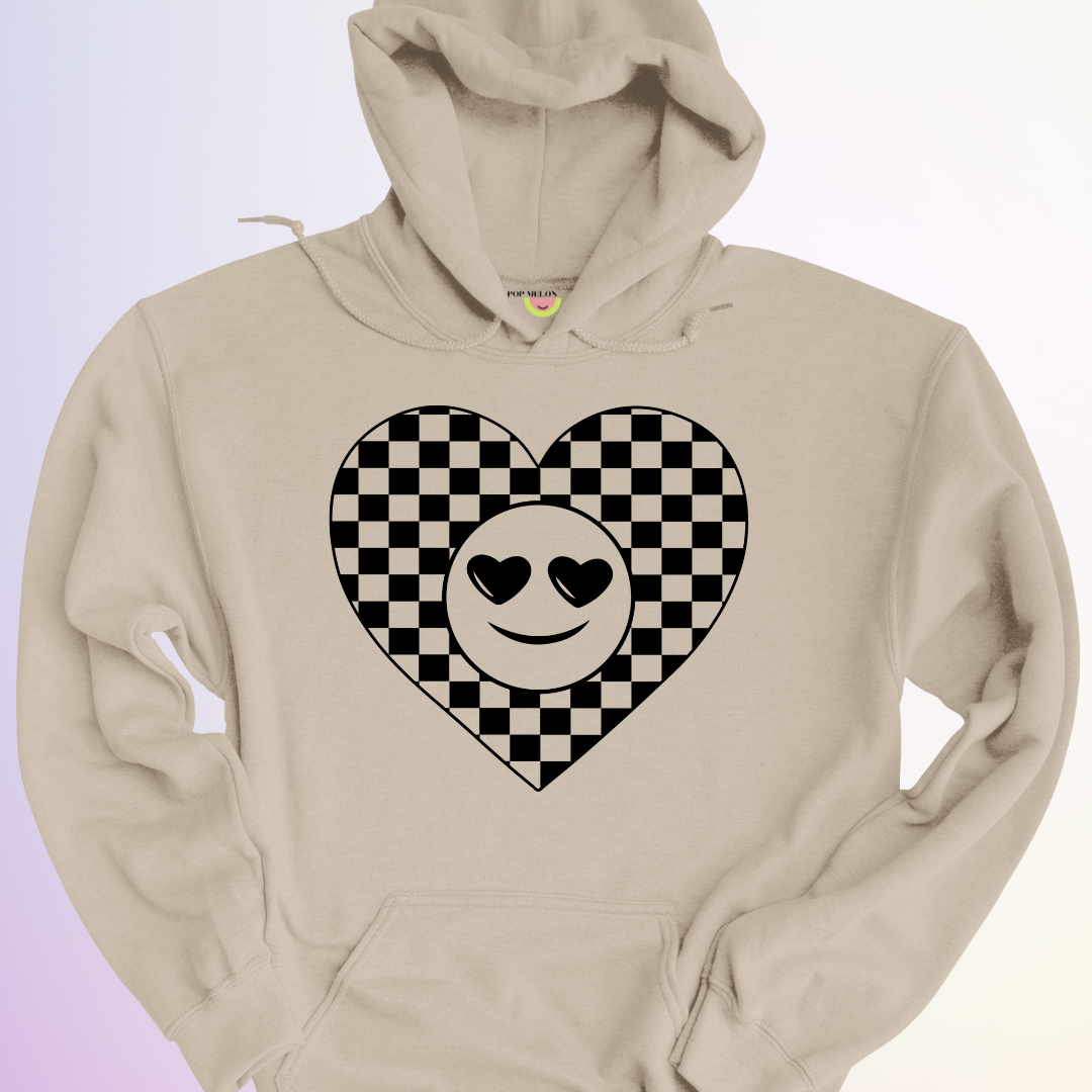 HOODIE / COEUR DAMIER