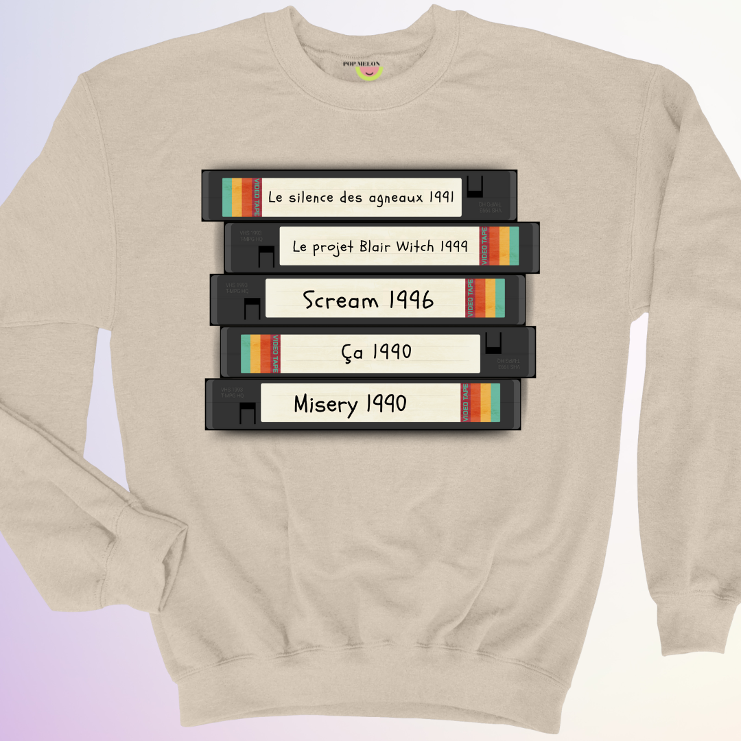 CREWNECK / VHS ANNEES 90