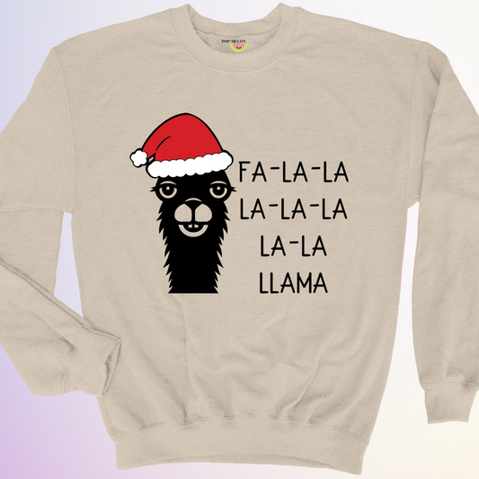 CREWNECK / FA-LA-LA LLAMA