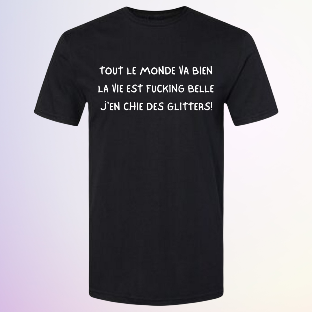 T-SHIRT / J'EN CHIE DES GLITTERS