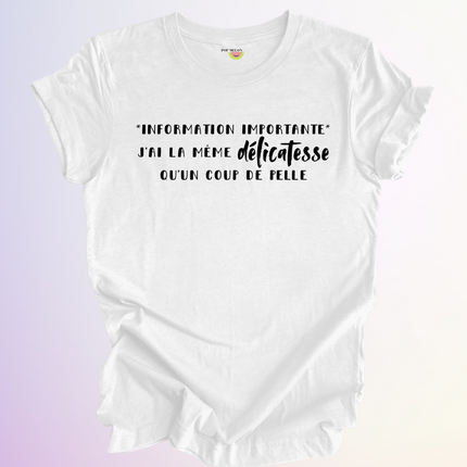 T-SHIRT / INFORMATION IMPORTANTE