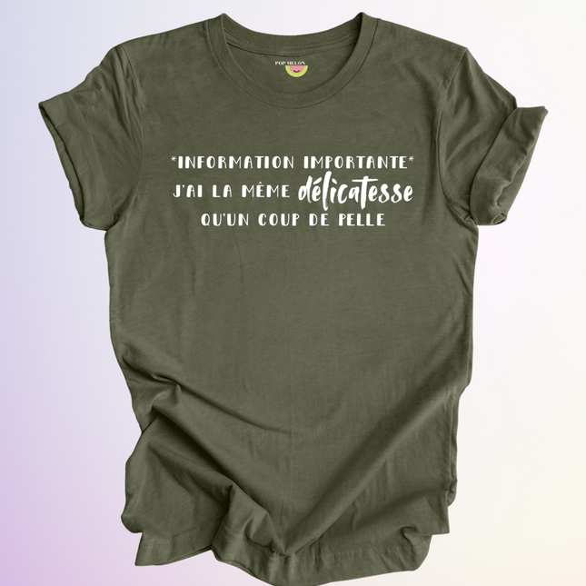 T-SHIRT / INFORMATION IMPORTANTE