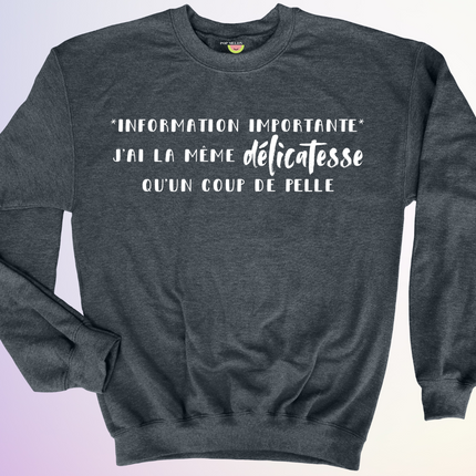 CREWNECK / INFORMATION IMPORTANTE