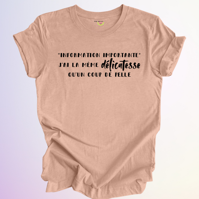 T-SHIRT / INFORMATION IMPORTANTE