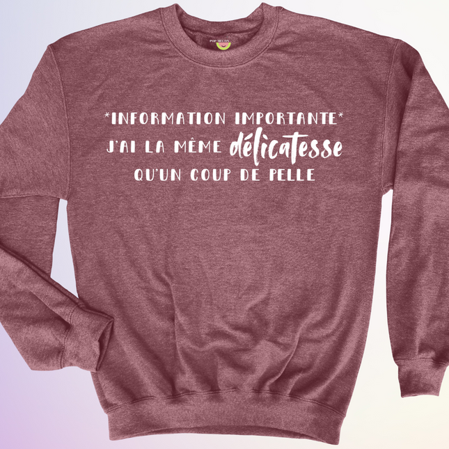 CREWNECK / INFORMATION IMPORTANTE