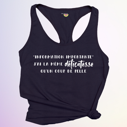 CAMISOLE / INFORMATION IMPORTANTE