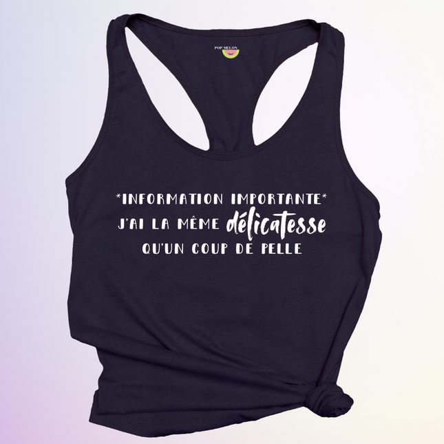 CAMISOLE / INFORMATION IMPORTANTE