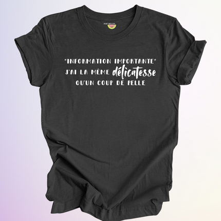 T-SHIRT / INFORMATION IMPORTANTE