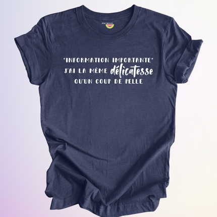 T-SHIRT / INFORMATION IMPORTANTE