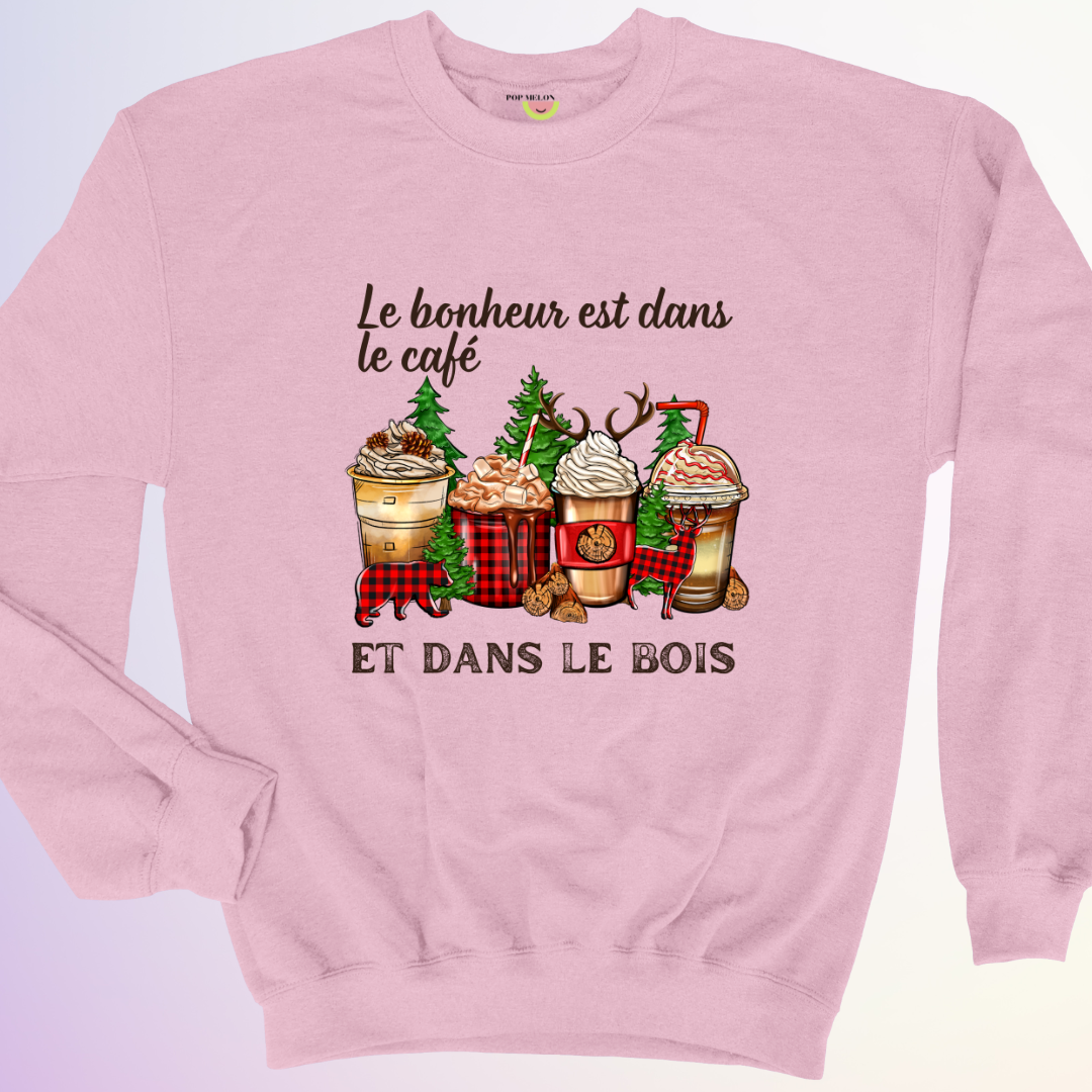 CREWNECK / LE BONHEUR EST DANS LE BOIS