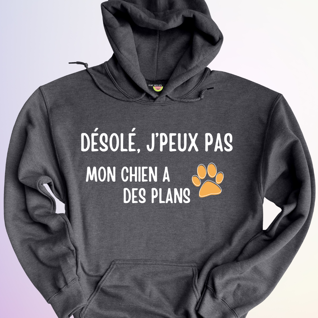 HOODIE / MON CHIEN A DES PLANS