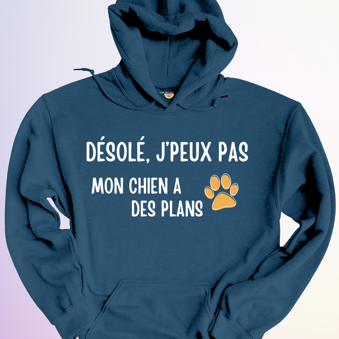 HOODIE / MON CHIEN A DES PLANS