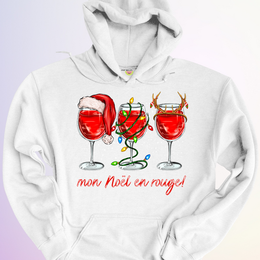 HOODIE / MON NOEL EN ROUGE