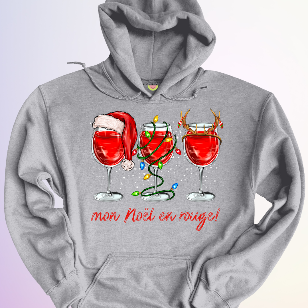 HOODIE / MON NOEL EN ROUGE