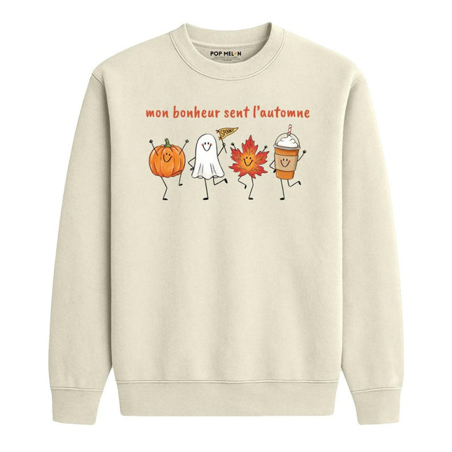 CREWNECK / MON BONHEUR SENT LAUTOMNE