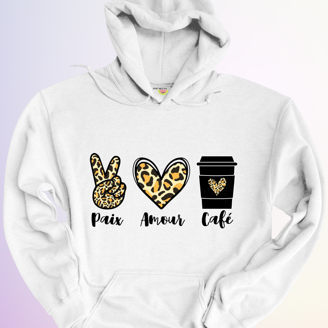 HOODIE / PAIX AMOUR CAFÉ