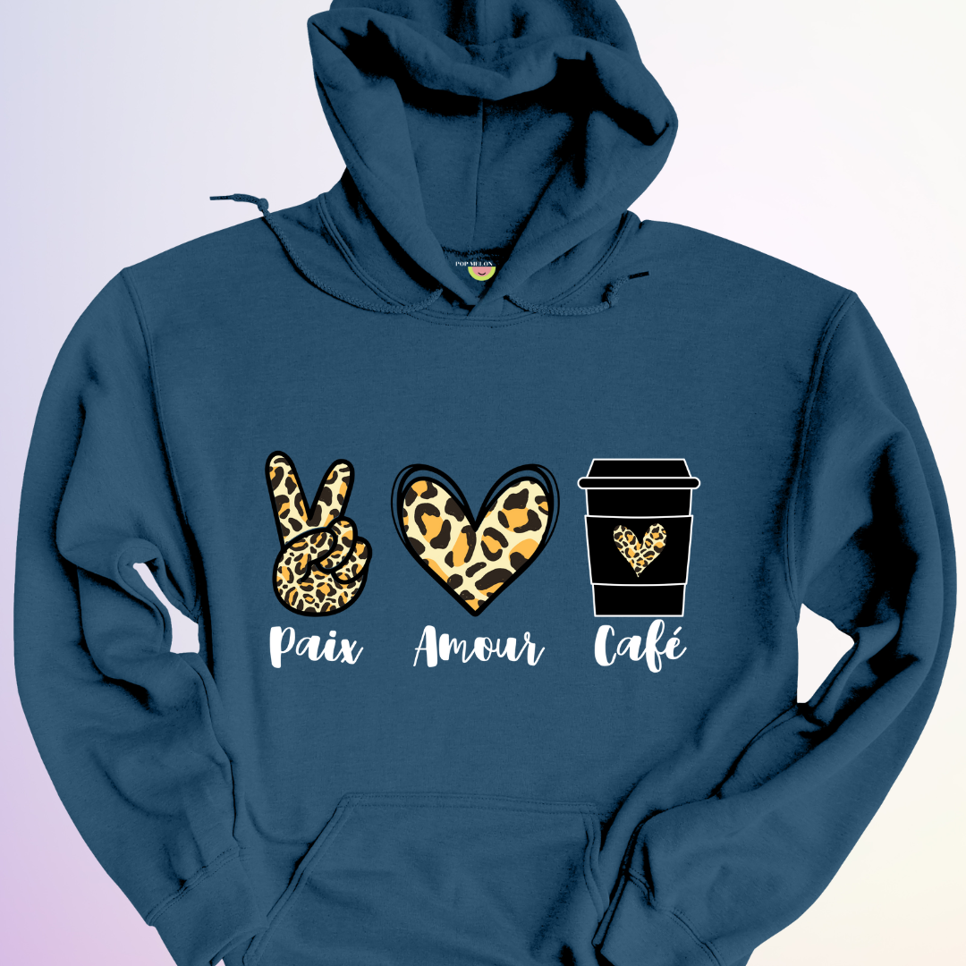 HOODIE / PAIX AMOUR CAFÉ