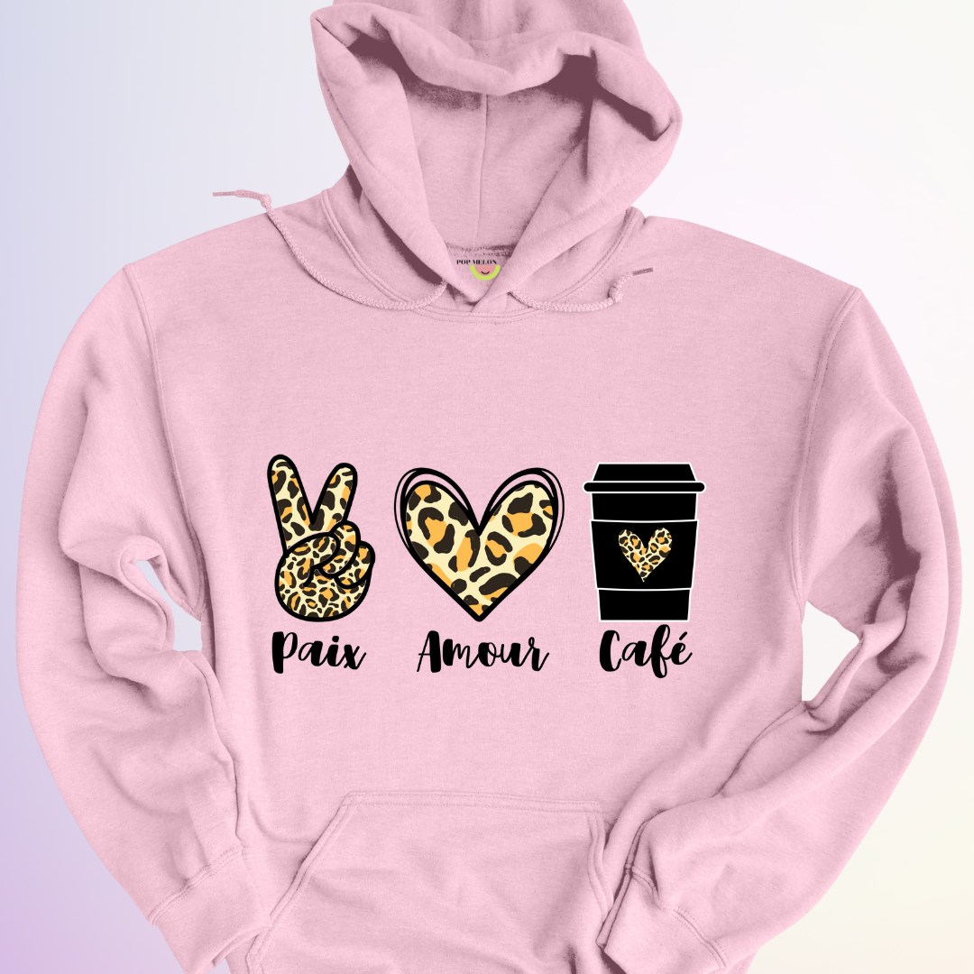 HOODIE / PAIX AMOUR CAFÉ