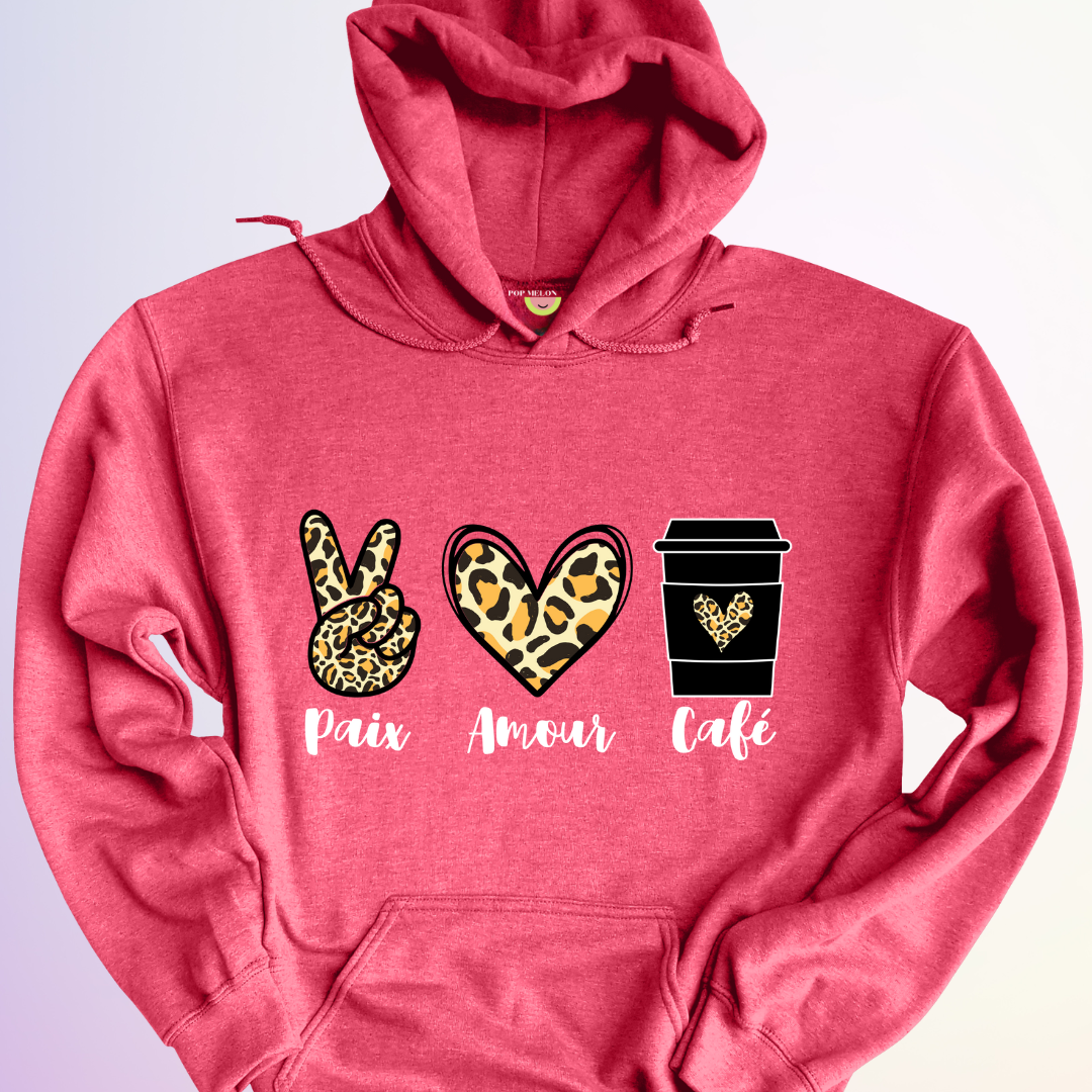 HOODIE / PAIX AMOUR CAFÉ