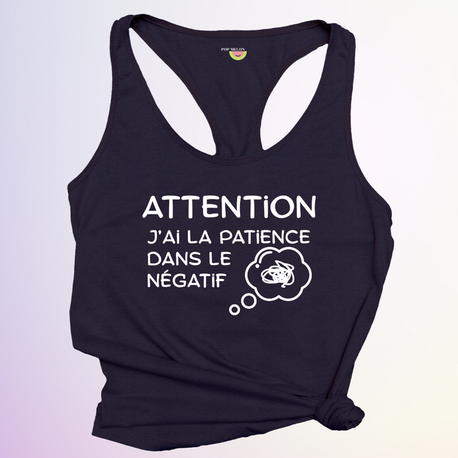 CAMISOLE / PATIENCE DANS LE NEGATIF