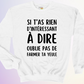 CREWNECK / RIEN D'INTÉRESSANT À DIRE