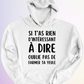 HOODIE / RIEN D'INTÉRESSANT À DIRE